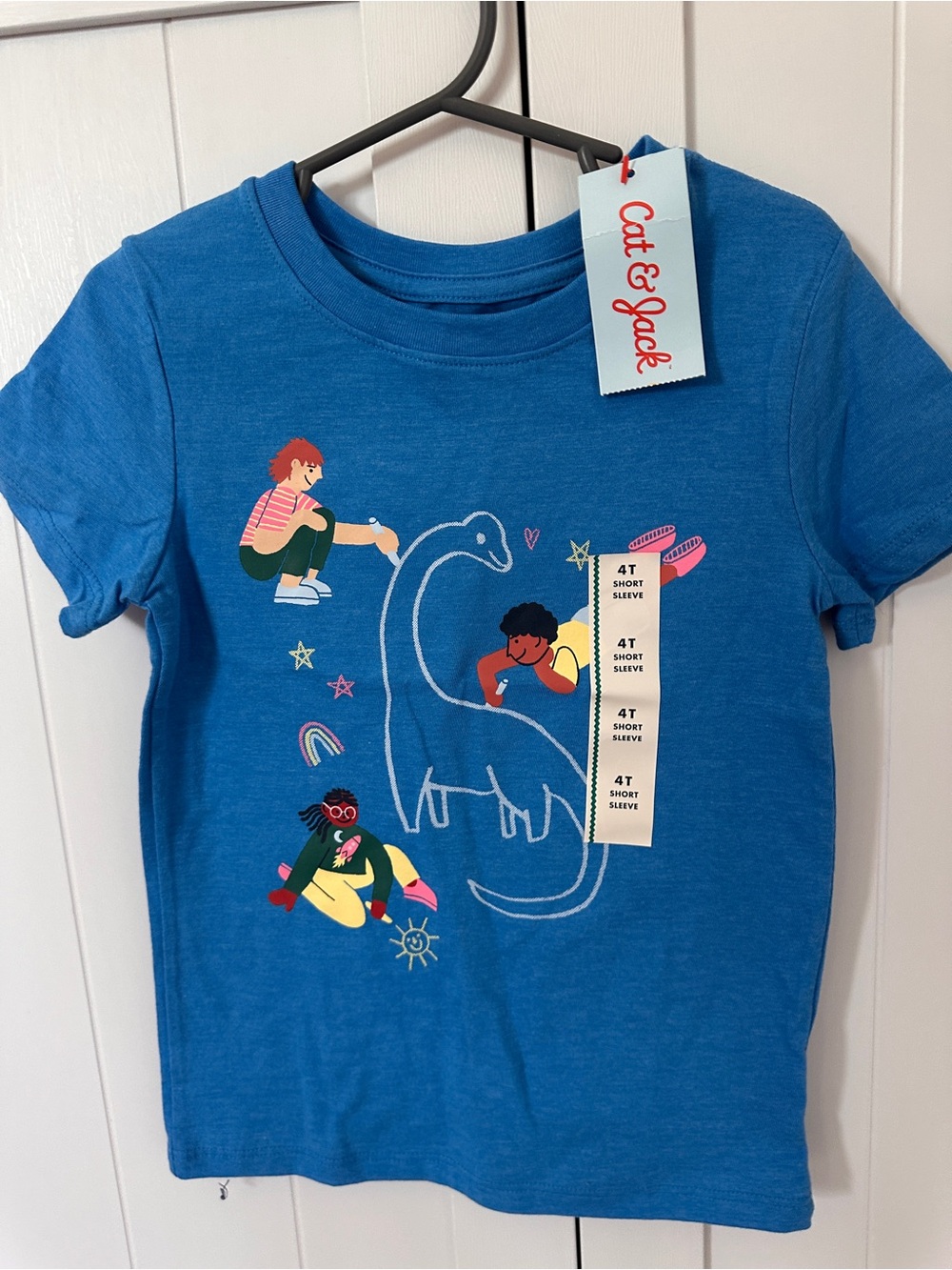 *NWT* Cat & Jack Blue Kids Graphic Dino T‑Shirt